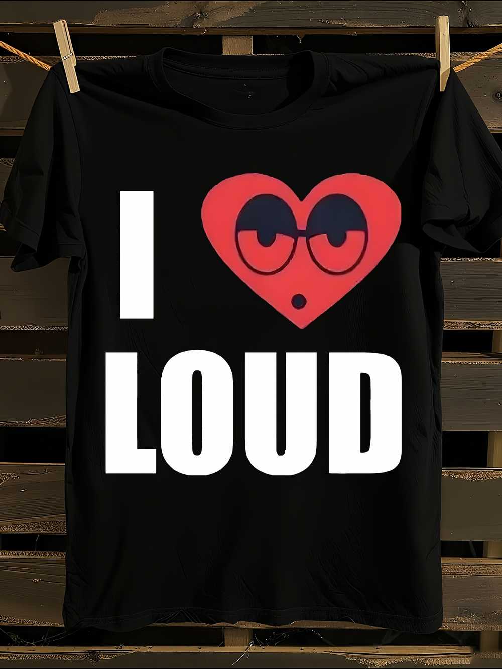 Love Loud Same Style Print T-Shirt XXXXL