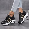Air-cushion Platform Shoes Women's Elastic Casual Walking Shoes Invisible Height-increasing Traveling Shoes