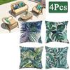 4Pcs Throw Pillow Covers Waterproof Cushion Pillow Case Outdoor Patio Garden Pillowcases for Home Office Chair Sofa Home Decor