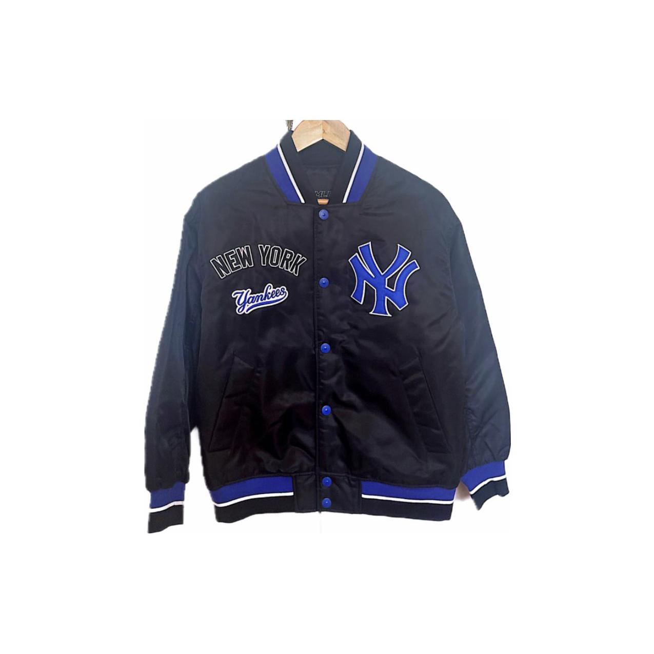 MLB Baseball Jerseys Unisex Black Collarless Thickened Straight Fit 31JPC19111-50L 85