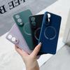 Suitable for Samsung S25Edge Mobile Phone Case Rubik's Cube Liquid Magnetic S24Ultra Full Inclusive Anti Fall S23plus