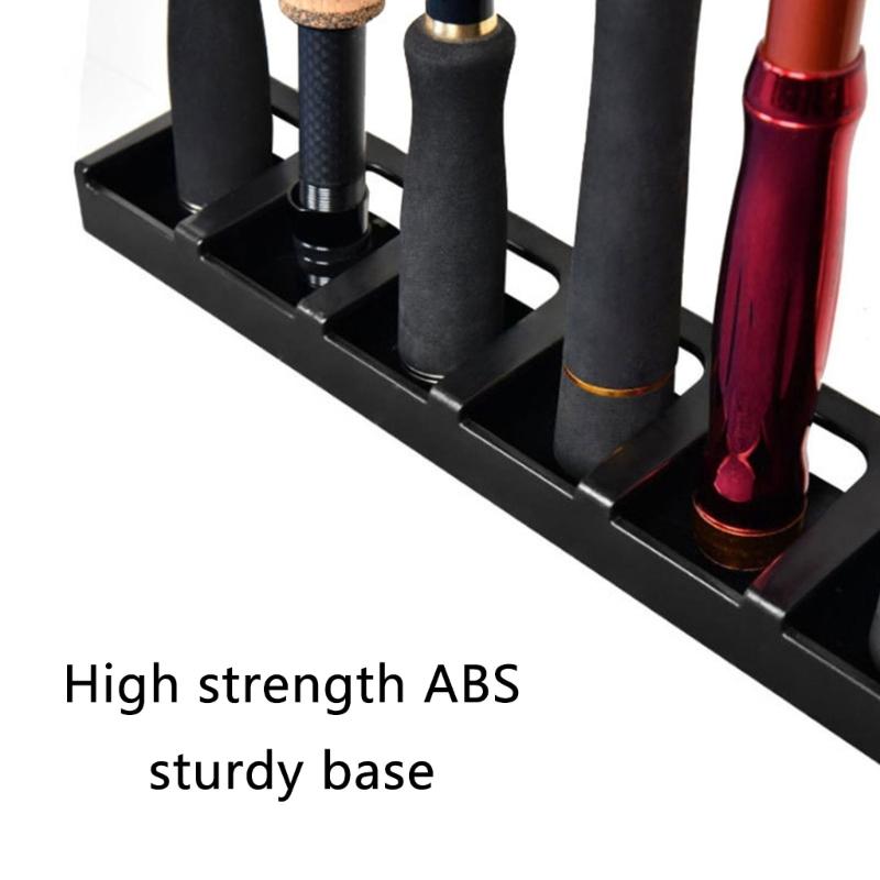 Fishing Rod Holder Fishing Rod Rack for Wall, Wall Mount Fishing Rod Display Rack Organizers No Drill Fishing Rod Stand