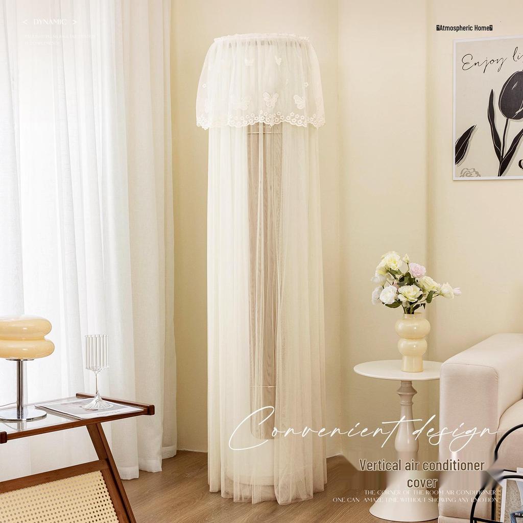 Cylindrical Vertical Air Conditioner Windshield – Anti-Direct Blow, No-Removal, Dust Cover Sleeve.