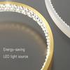Moderne Runde LED Bescheidene Deckenleuchten für Schlafzimmer Küche Goldene Kristall-Kronleuchter Arbeitszimmer Badezimmer Deckenleuchter