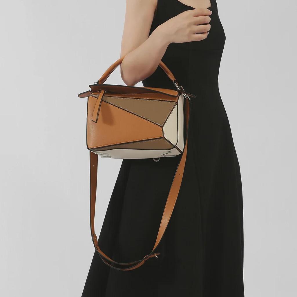 2024 Podzim/Zima Geometrická Prošívaná Crossbody Kabelka - Dámská Trendy Velká Polštářová Kabelka přes Rameno