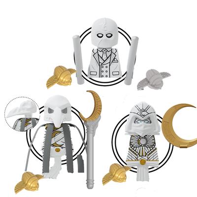 KT1065 Plástico ABS Caballero Luna Bloques de Construcción Figuras de Personajes Ladrillos Montaje Colección Niños Juguetes