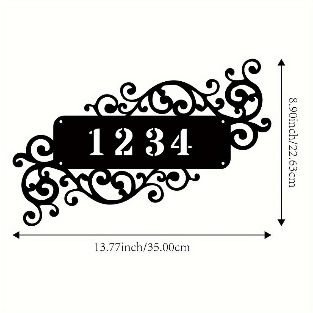 Custom Metal Sign Address Number Plaque Family Name Rustic Housewarming Gift TYDZ003937