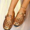 2026 New Women Flats Casual Fashion Loafers Summer Hollow Ladies Shoes Closed Toe Sandals Soft Comfortable Ballet Flat Shoes