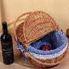 Shopping Storage Hamper Basket Handle Picnics Bag Willow Weaving Storage Hamper for Quality Lifestyle Seekers
