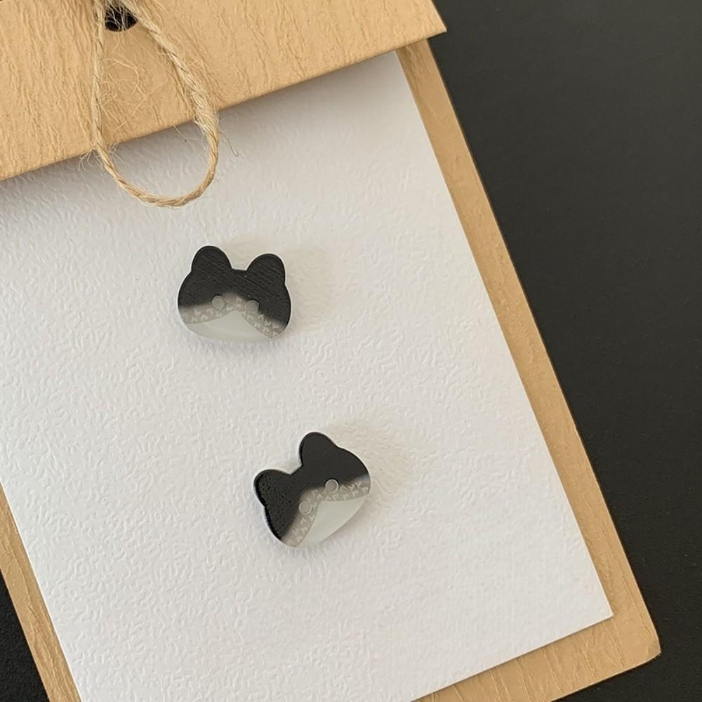 30pcs Creative Kitty Buttons 12mm Ginger Cat Buttons Calico Cat Buttons Clothes Accessories