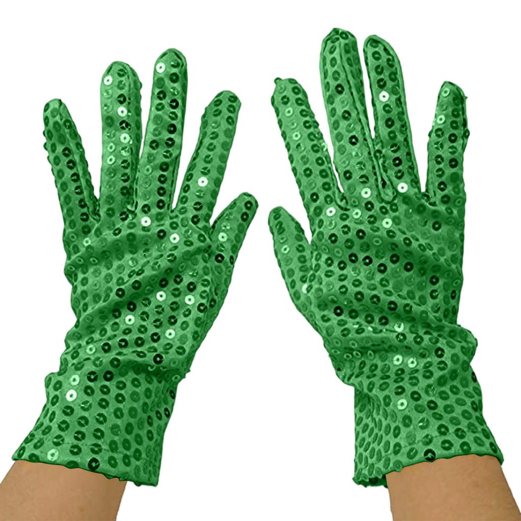 Unisex Sequin Stage Gloves, Night Dance Fashion Performance Clothing Accessories Gloves