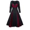 Women Fashion Spring And Autumn Long Sleeve Sexy Solid Color Lace Dresses Party Evening Patchwork Dresses For Women