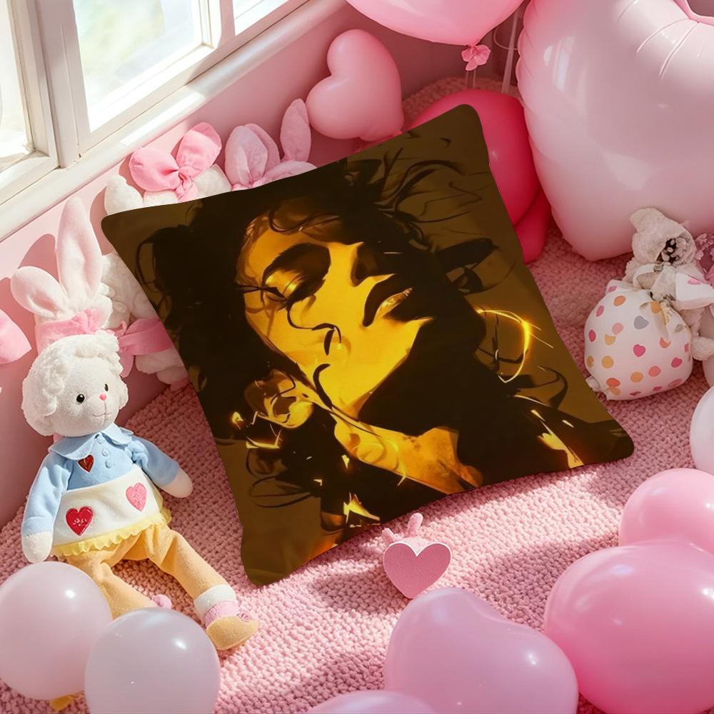 M-Michael Jackson Classic Singer Cushion Cover Pattern Printed Pillowcase for Living Room Sofa Cushion Cover & Bedroom Decor