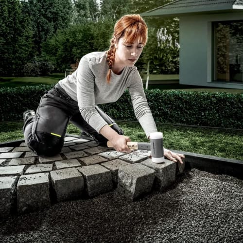 Rohmheld HALDER Shockless Recoilless Supercraft Hammer with Hickory Handle and White Nylon Shaft, 50mm Diameter, 3366.050