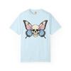 Skull with Pastel Butterfly Wings T-Shirt | Skull Butterfly Tee