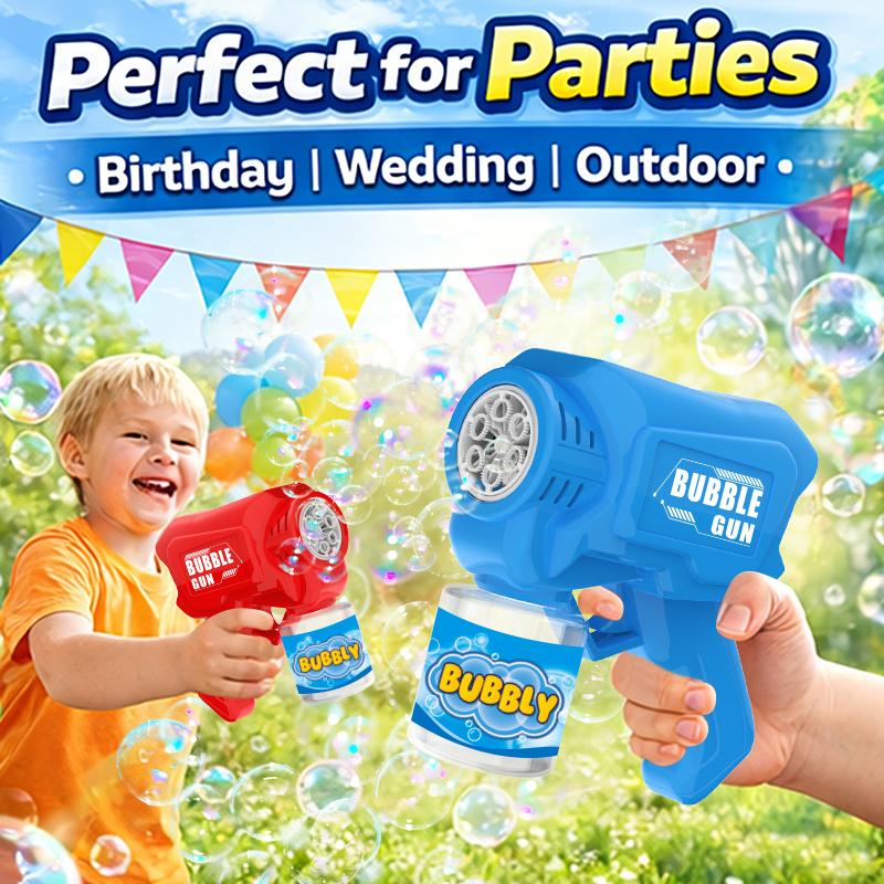 Knyysecq Fully Automatic Outdoor Bubble Gun Children'S Interactive Game Bubble Toy Without Battery Bubble Water