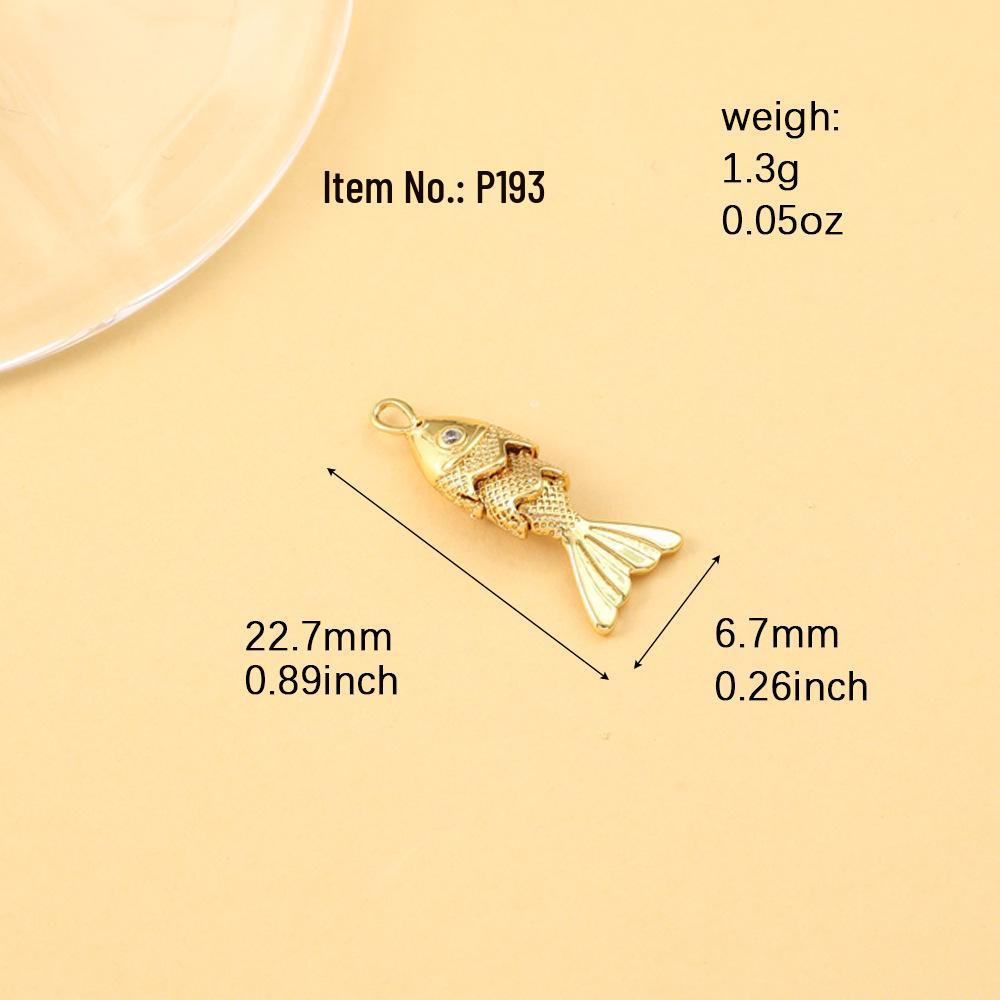 Eleganter vergoldeter Koi-Fisch Anhänger mit Strasssteinen