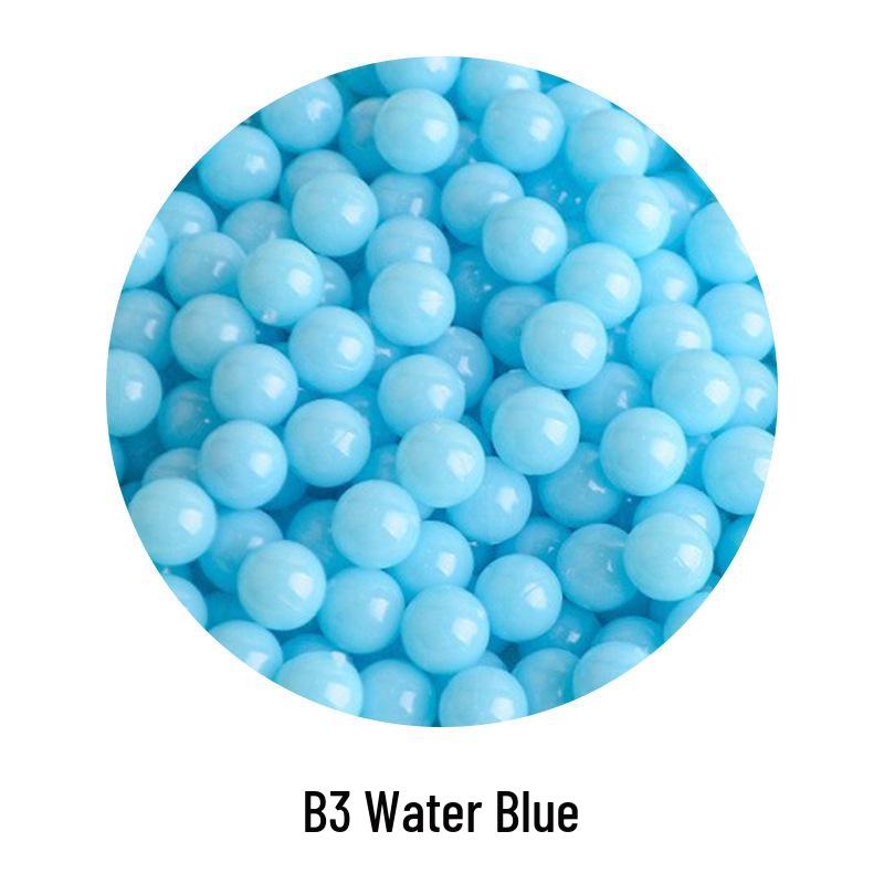 Şeker Rengi Plastik Boncuklar: Çocuk DIY Takıları, El Sanatları ve Oyuncak Tabanca Mermileri İçin Deliksiz Yuvarlak Zıplayan Toplar.