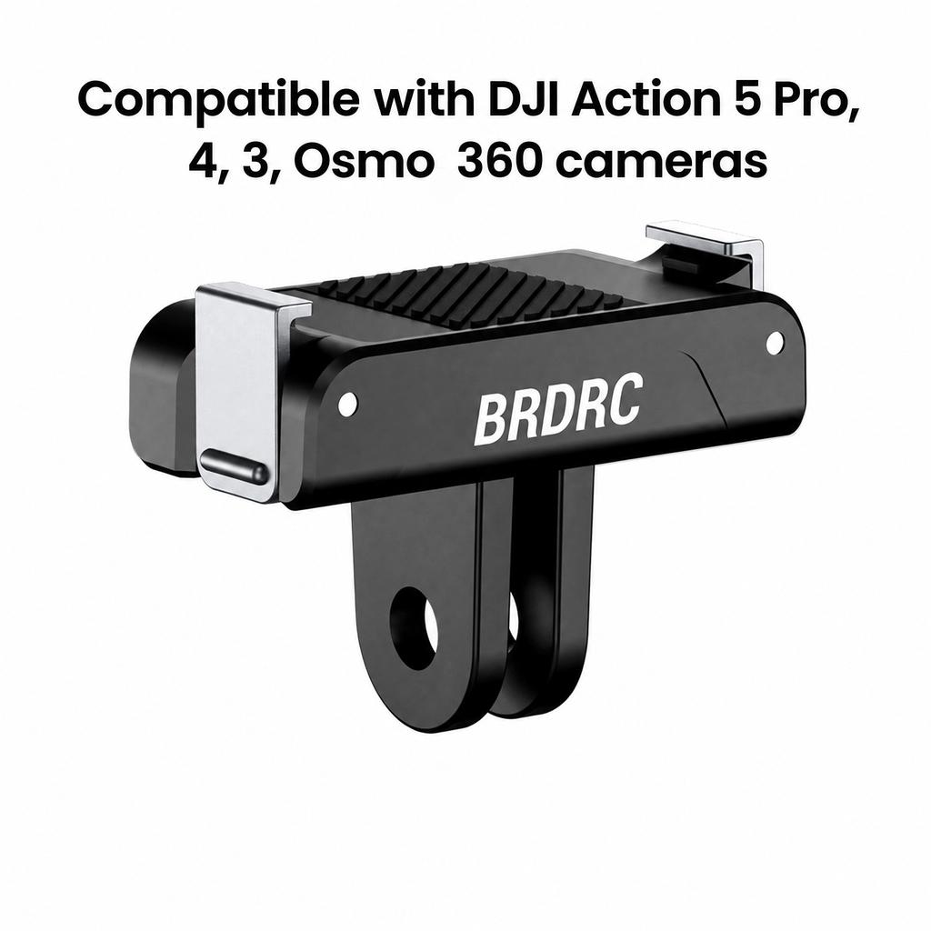 Magnetic Adapter Mount for DJI Action 6/NANO/Action 1/1/1 Quick Release Mount Base for DJI Osmo 161 Camera Tripod Adapter Selfie