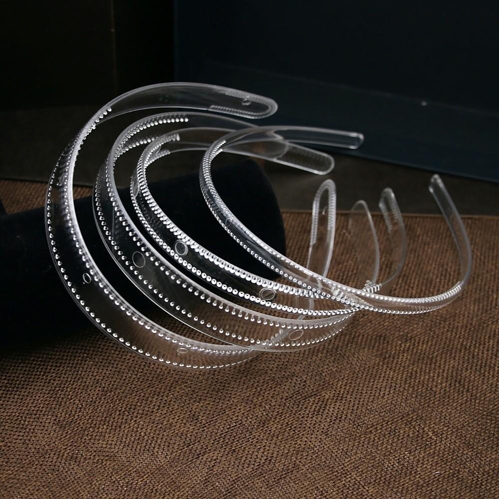 3pcs Toothed Clear Plastic Headbands Non Slip Minimalist Korean Hairband Women Hair Accessories