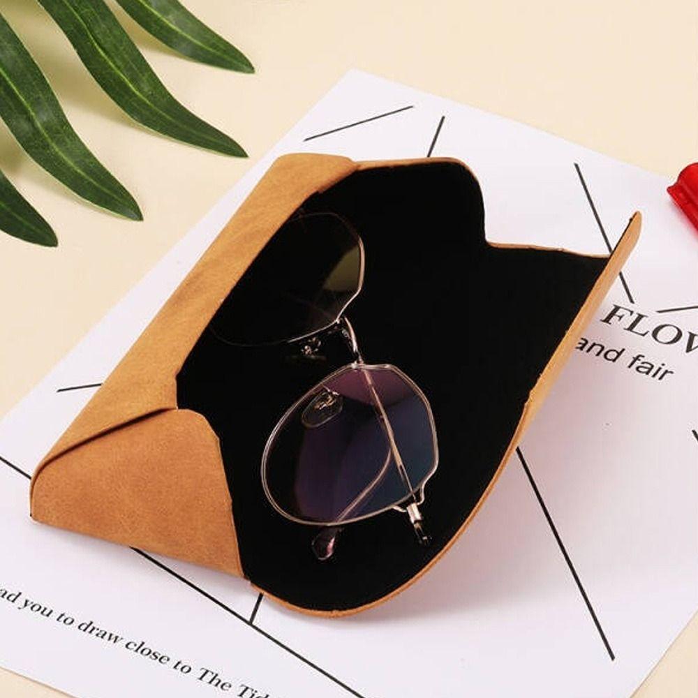 PU Leather Glasses Boxes Holder Stress Resistance Myopia Glasses Case Sunglasses Bag Men Women