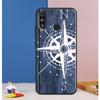 World Map Compass Nautical For Huawei Nova 12s 12i 11i 5T Y90 Y70 Y60 Y61 Y91 Y72 9 10 SE P60 Pro P20 P30 P40 Lite Case
