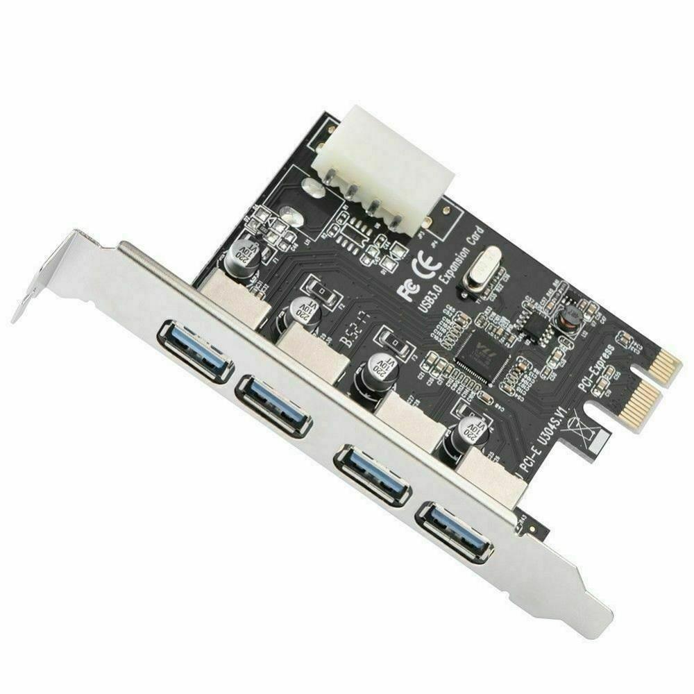 PCI-E to USB 3.0 4-Ports PCI Express Expansion Card Adapter For Computer PC