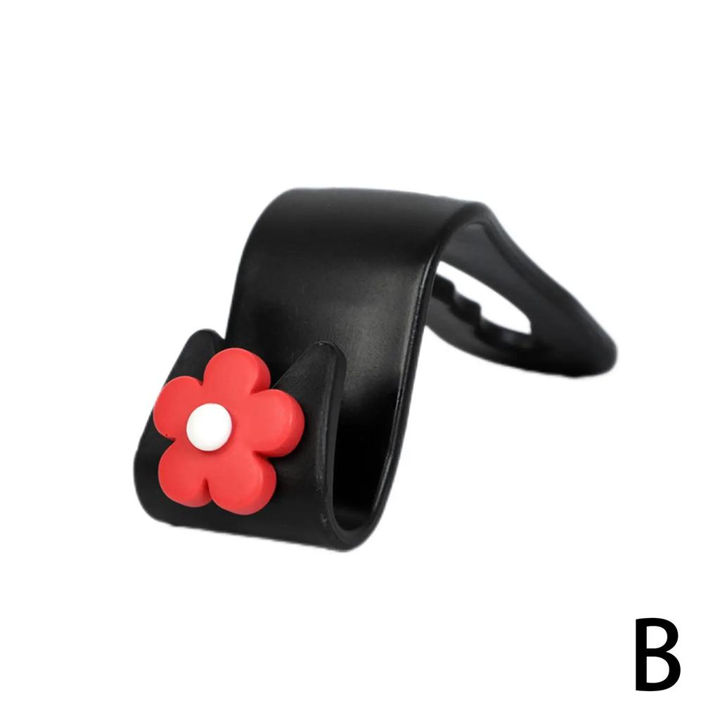 Multifunctional Flower Shape Car Hook Cute Car Seat Back Products Hook Decoration Creative Car Storage N2B2