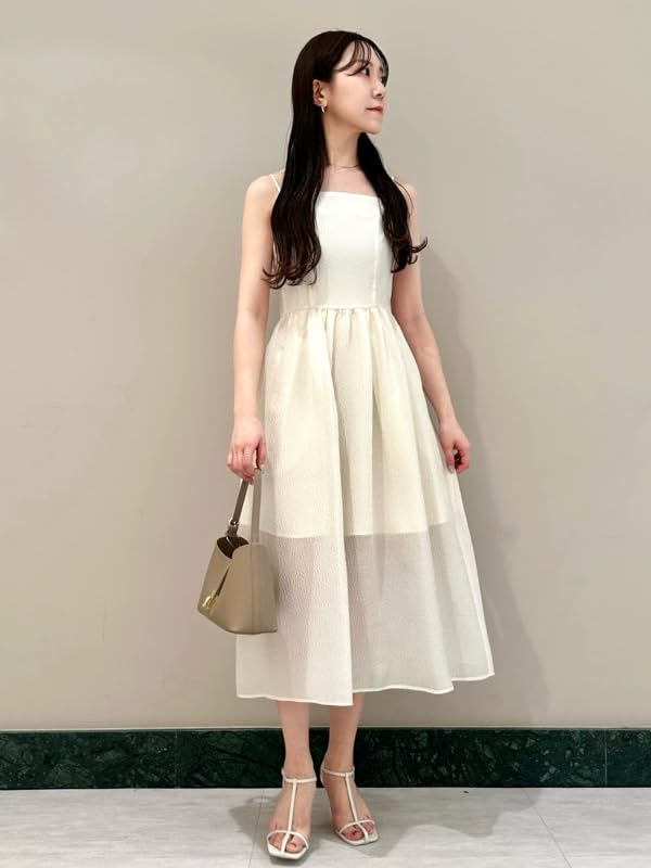 Jacquard Cami Dress SWFO251134WHT1