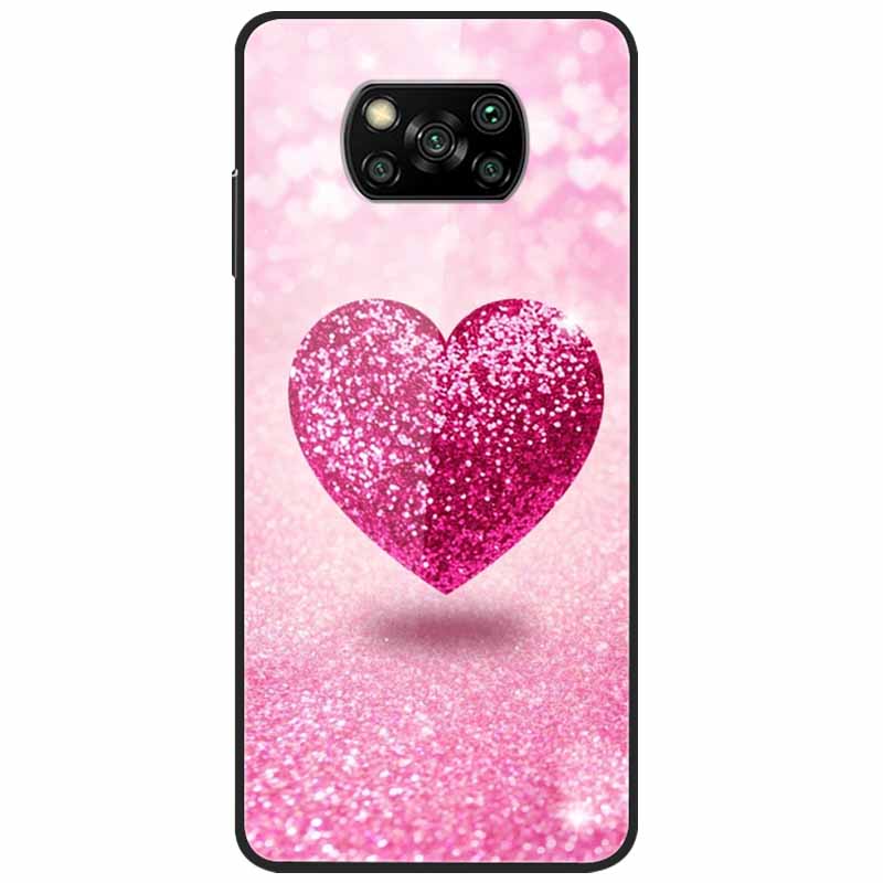 Etui na Poco X3 Pro Modne Urocze Szkło Hartowane Luksusowe Pokrowce Coque dla Xiaomi Poco X3 NFC Etui PocoX3 X 3 Zderzak Ochronny