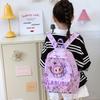 Small Cartoon Bunny Girl Student Backpack With Breathable Oxford Fabric For Daily Use