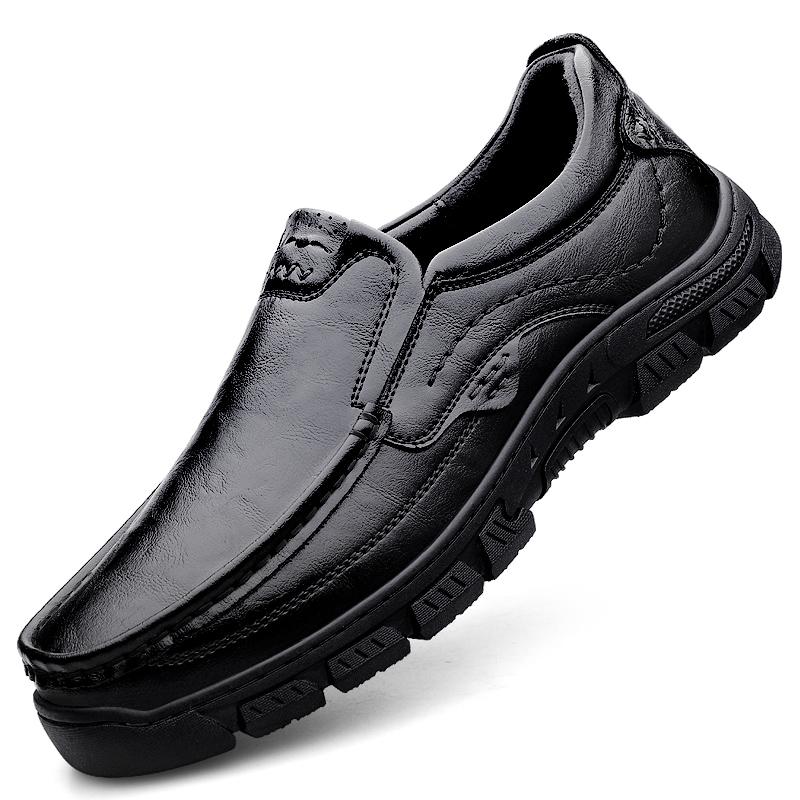 

Кожаные модные клубные туфли, горячая распродажа, мужские удобные мокасины, универсальные мужские туфли для отдыха и прогулок, деловая обувь класса люкс 45 чёрный