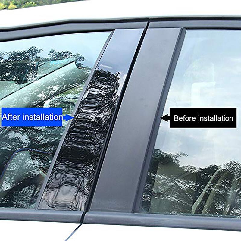 8Pcs Car Pillar Posts Window Molding Cover Trims BC Column Panel Parts Decoration Stickers Fit For Chevrolet Silverado 2500 HD /3500 HD 2020-2025