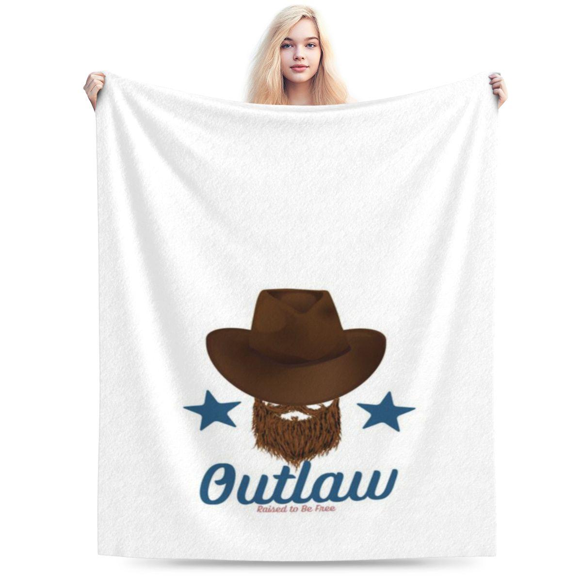

Outlaw Raised To Be Free Western Graphic Tee By JIPONG Custom Comfortable Decorate Home An UltraSoft Micro Fleece Blanket 75x100cm 30x40in