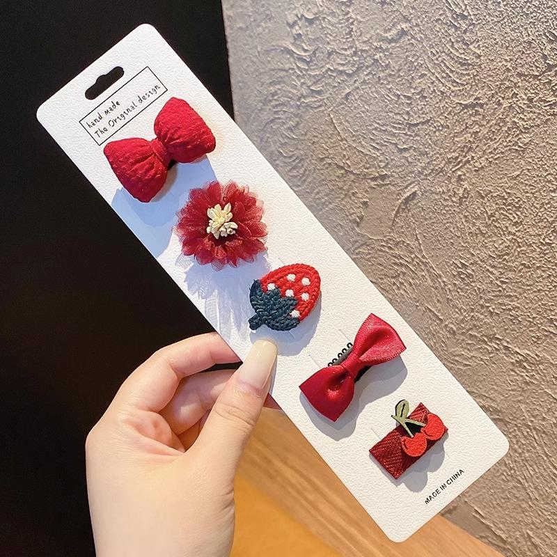 Baby Hair Clips Hair Volume Less Baby Sweat Hair Clips Do Not Hurt Hair Newborn Baby Short Hair bb Clip Princess Cute Headwear