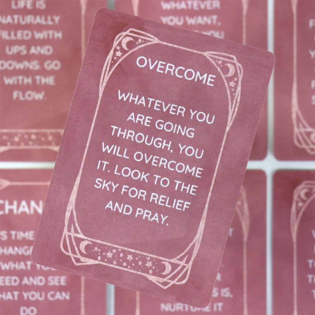 10.4*7.3cm Daily Recommendation Oracle Cards - 45 Card Celestial Affirmation Deck for Spiritual Guidance & Mindfulness