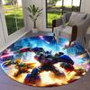 1pc TransformersRevenge of the Fallen Round carpet, Made of Polyester,Perfect for Decorating Office Chairs, Living Rooms,Vibrant Decorative Rug