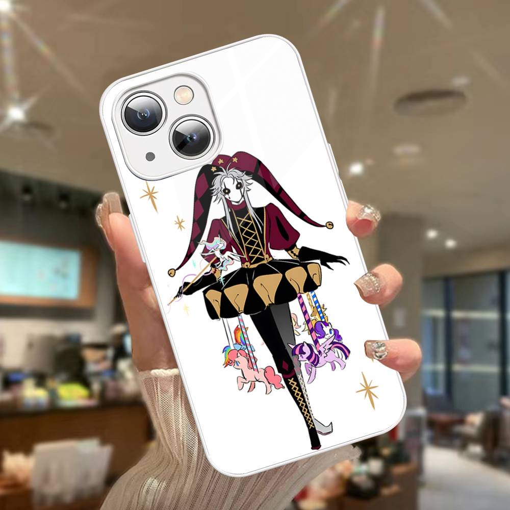 The Freak Circus Pierrot For IPhone 14 13 12 Mini 11 Pro XS Max X XR 14 Plus Tempered Glass Cover