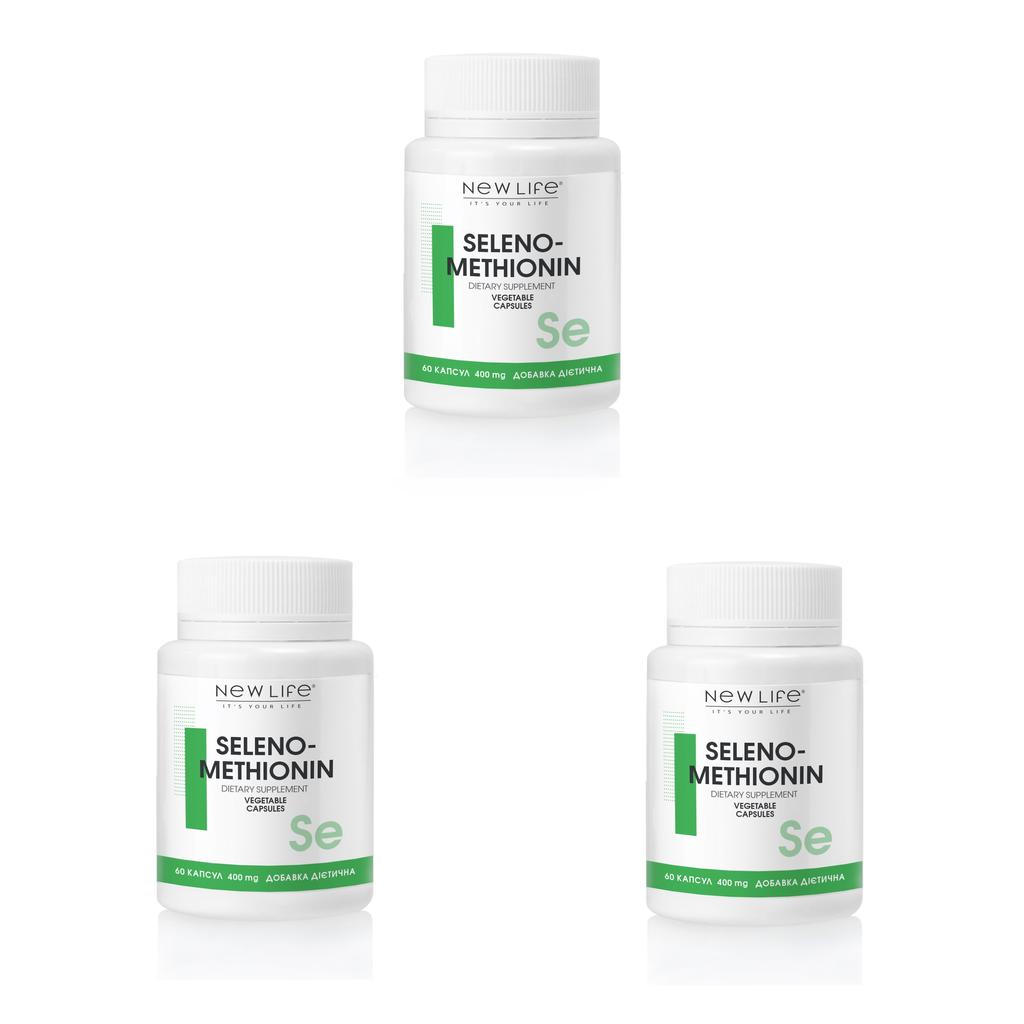 Selenomethionine Se New Life Health Source Selenium 60 Vegetable Capsules