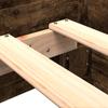 Bed Frame without Mattress Smoked Oak 90 x 190 cm Wood Based Material