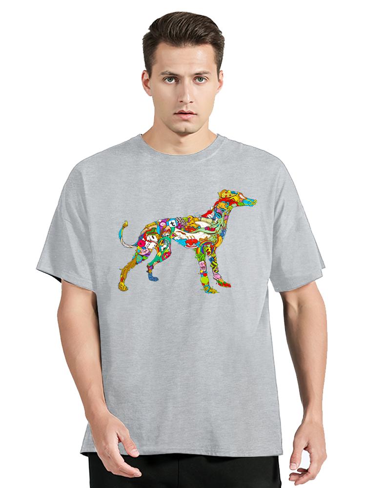Greyhound Dog Minimalist Quotes Print  T-shirt Fashion Casual Unisex T Shirt O-neck Streetwear Tops New Summer Oversized T Shirt