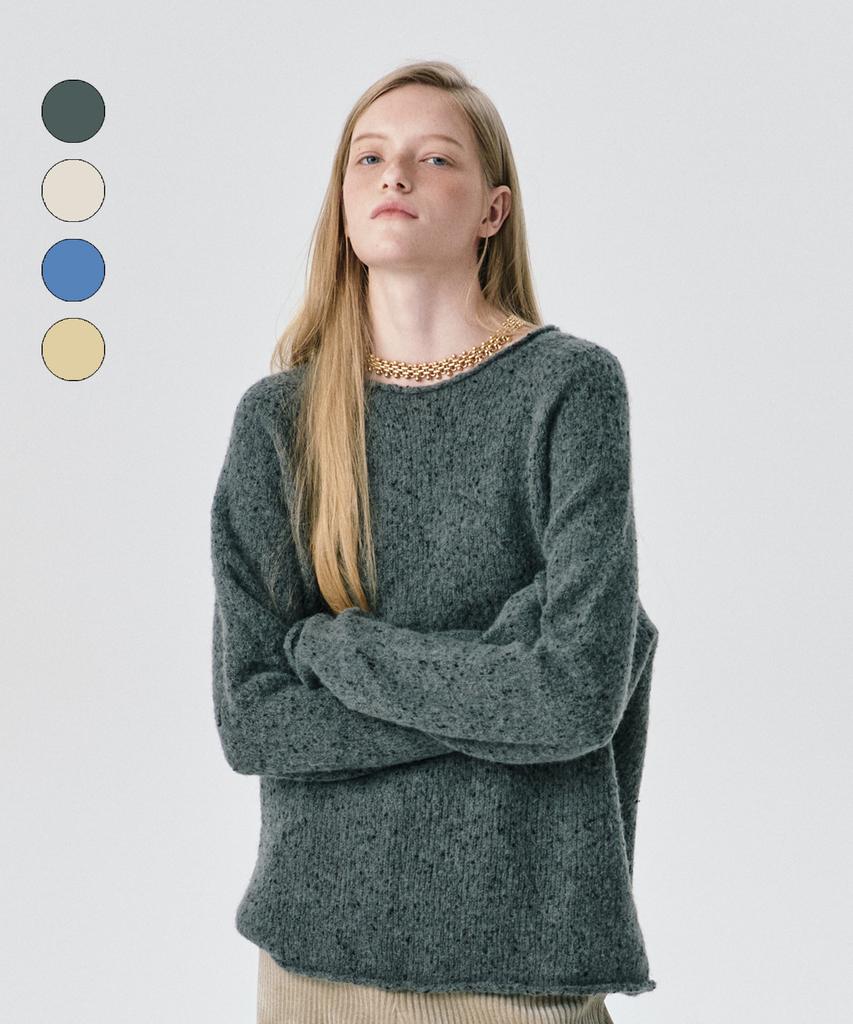 WNDERKAMMER Alpaca Softroll Knit Pullover_4 Colors