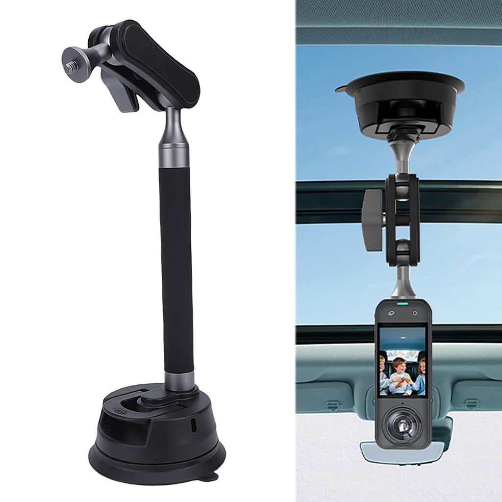 Suction Cup Mount Fit for   360 Action Camera Aluminum Alloy Shake Proof Suction Cup Camera Holder with Articulating Arm Extension Pole