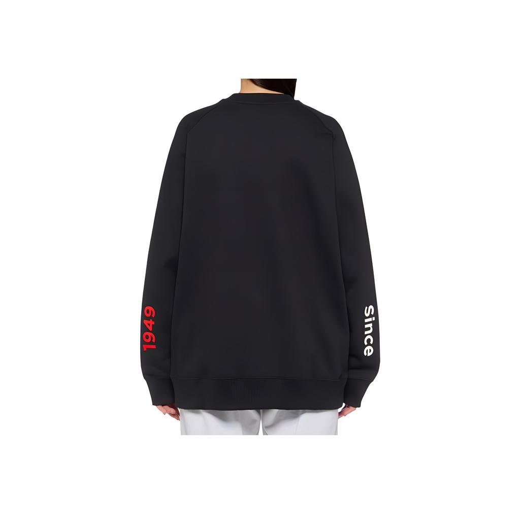 ONITSUKA TIGER Round Neck Pullover Soft Warm Sweatshirt Unisex Sweatshirt Black 2183B307-001