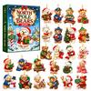 Adventskalender Weihnachten 2D Hängendes Ornament, Design für Feiertagsdekoration