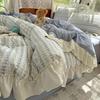 Korean Princess Style Three-Piece Skin-Friendly Bubble Gauze Bedding Set
