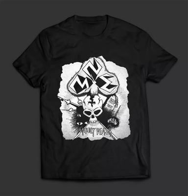 2025 Summer Fashion New Evil Death T-shirt American T-shirt Men's Fashion Street Hip-hop Rock Short-sleeved Cotton Top