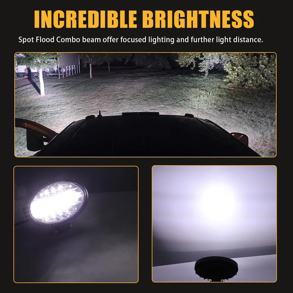 5.5 Inch Led Bar 12-24V Offroad 4x4 Led Work Light Bar Bright Addtional Spotlights Car Foggers for ATV UTV Truck SUV Motorcycle