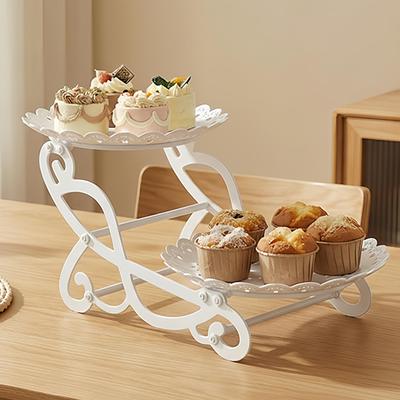 Luxurious Cross-Border Dessert Stand: Elegant Plastic Cake Holder for Weddings & Home