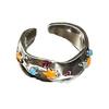 Colorful Finger Rings Party Accessories Geometric Flower Weddings Rings Alloy Texture Suitable for Fashion Casual Looks